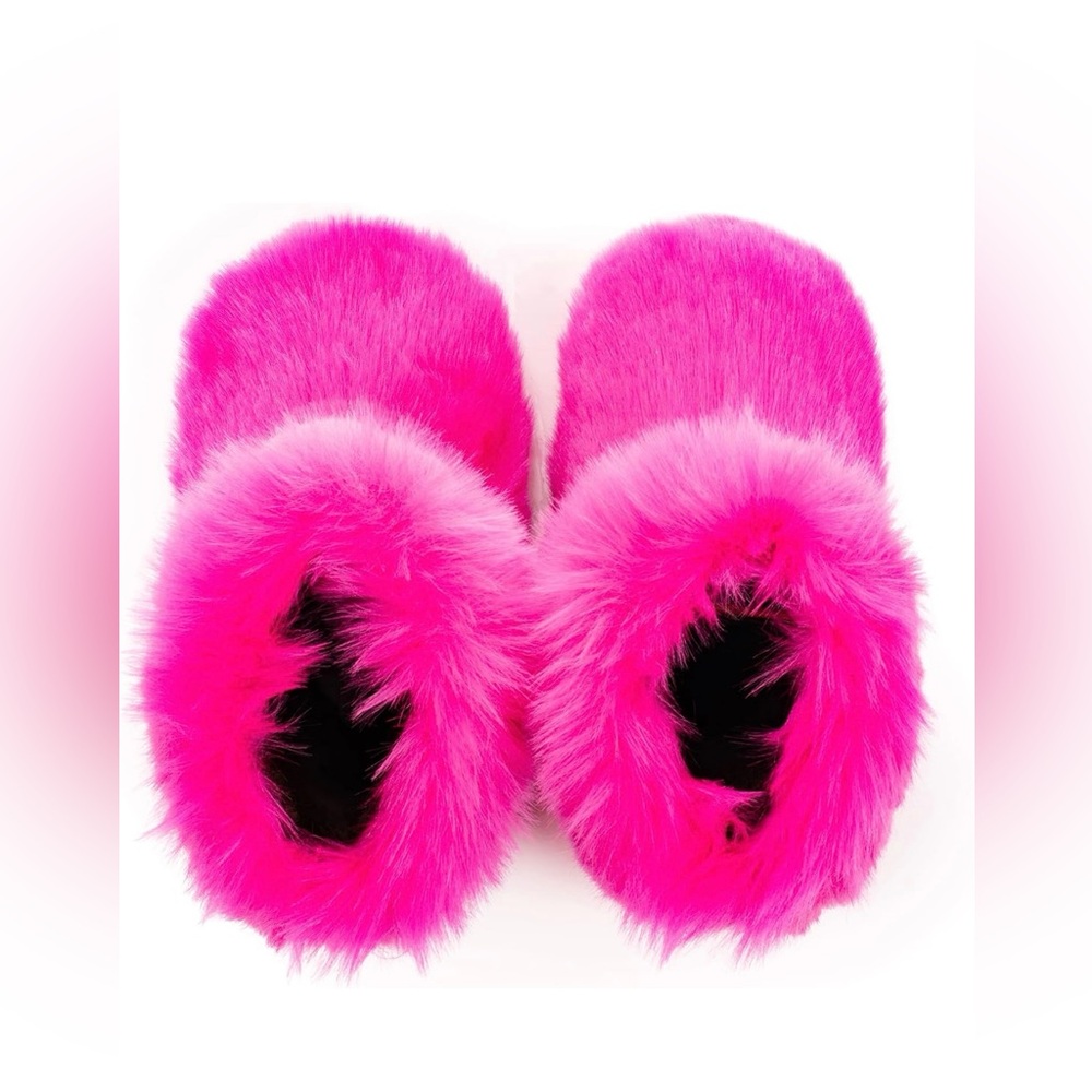 Fuzzy Pink Boots